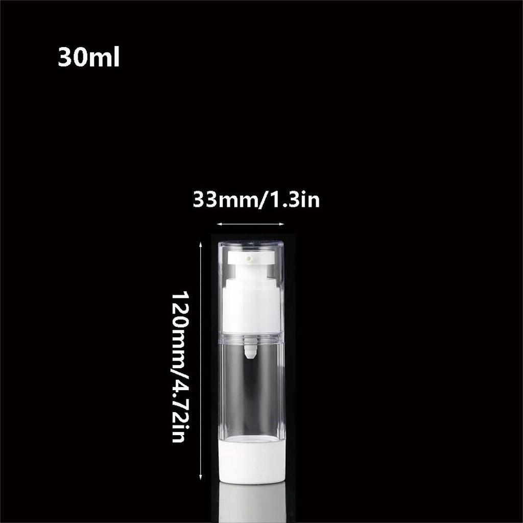 1Pc 15/30/50ml Plastic Epmty Vacuum Travel Clear Lotion Cosmetic Spray Refillable Bottle