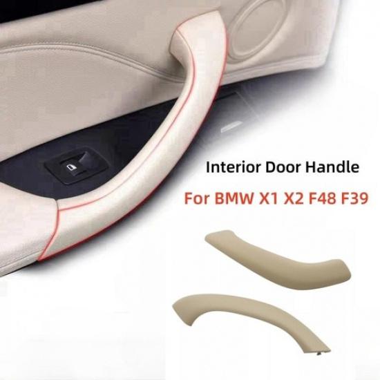 

4X Interior Door Panel Handle Trim Cover Kit For 2016- BMW X1 X2 F48 F49 F39 Beige 2PCS Set