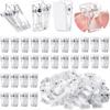 10pcs Portable Self-Adhesive Clips Small Spring Clips Wall Clips  Home Office Display