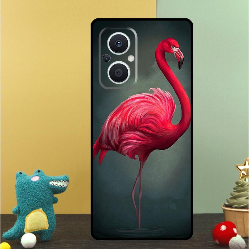 Flamingo Bird Case For OPPO Reno 15F 14F 11 12 13 F 14 10 15 Pro 7 8 Lite OPPO Find X5 X6 X8 X9 Pro Cover
