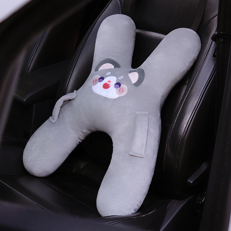Cartoon Kopfstütze für Auto, Nackenkissen, Kindersitzgurt, Nackenkissen, Auto-Schlafartefakt, Schlafkissen
