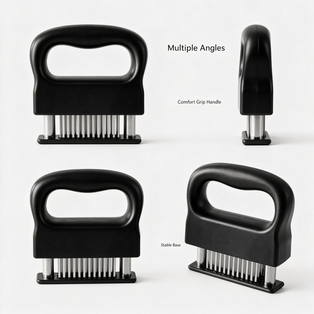 Lihe 48 Needle Handheld Meat Tenderizer, Steak Fiber Cutter, Marinade Piercing Tool For Braised Meat