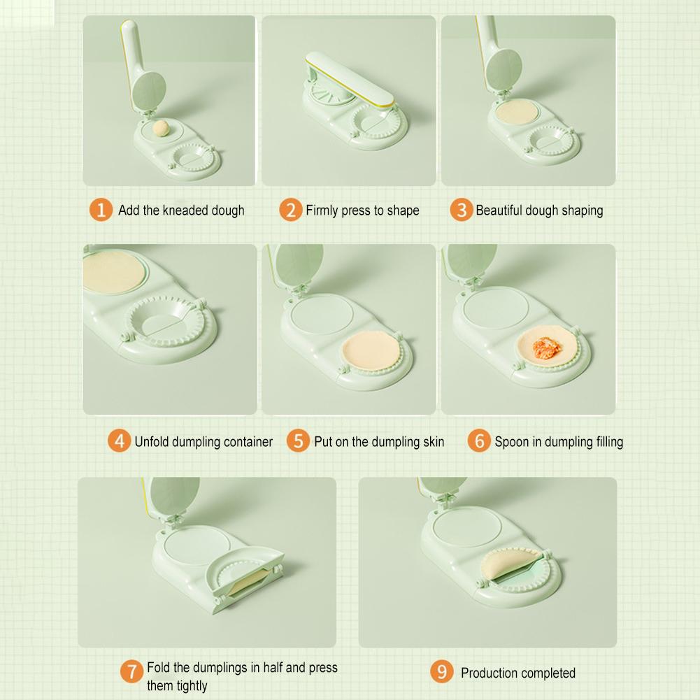 2 In 1 Dumpling Making Moulds Lightweight Dumpling Skin Maker Kitchen Cooking Tools