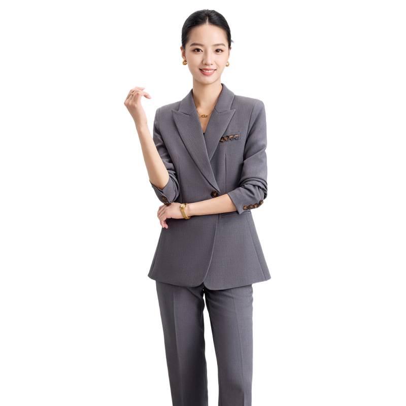 Women's 2025 Professional Suit: Spring/Autumn Blazer, Vest, and Pants Set