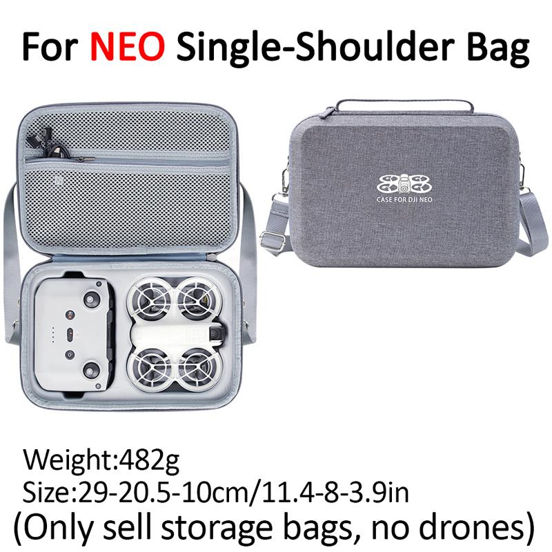 For DJI NEO Drone Carrying Case - Portable Protective Hardshell Storage Bag with Zipper Closure for DJI NEO - Waterproof