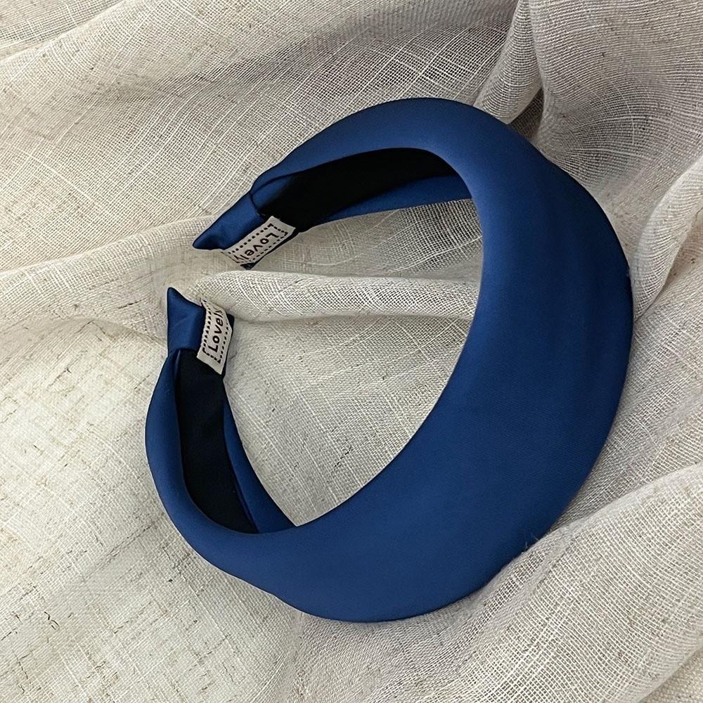 Wide-Brimmed Satin Headband Solid Color Hair Hoop Band New Silk Hair Band Girls