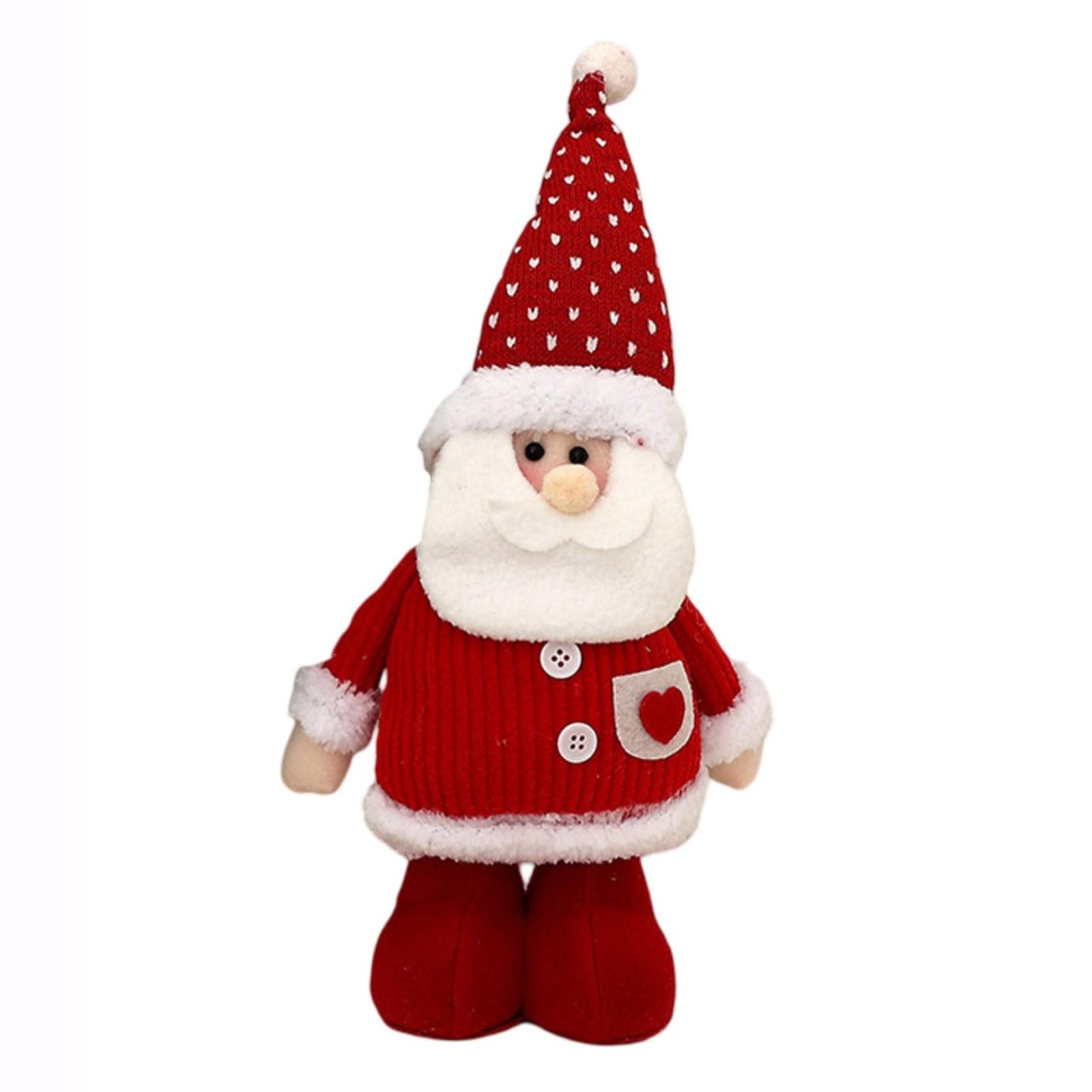 

Телескопическая кукла Рождественская кукла Украшения Мультяшный Вязаный Старик Снеговик Лось Декоративные Украшения