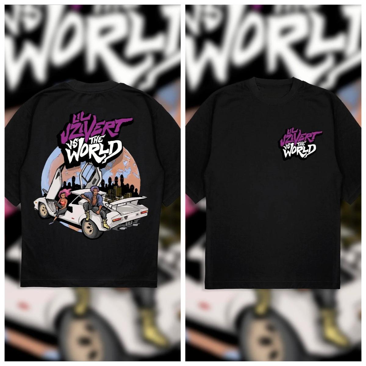 

2025 Нова Літня Футболка LIL UZI VERT з Графікою Чоловіча Футболка Оверсайз з Коротким Рукавом Повсякденна Естетична Футболка з Принтом Унісекс Оверсайз Топ XL