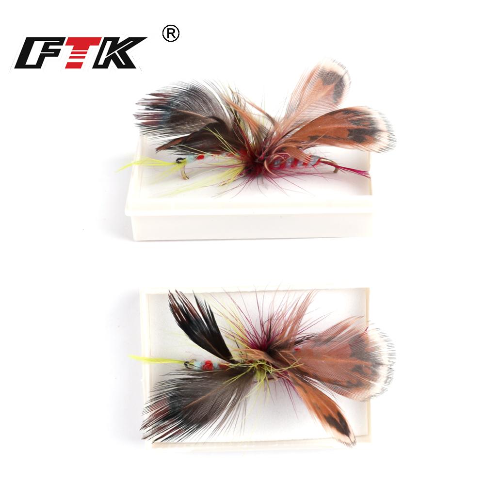 FTK Muškařská sada pro muškaření Kombinovaná muškařská souprava Lov na okouny pstruhů 48dílná návnada na suchou mušku Muškařské návnady