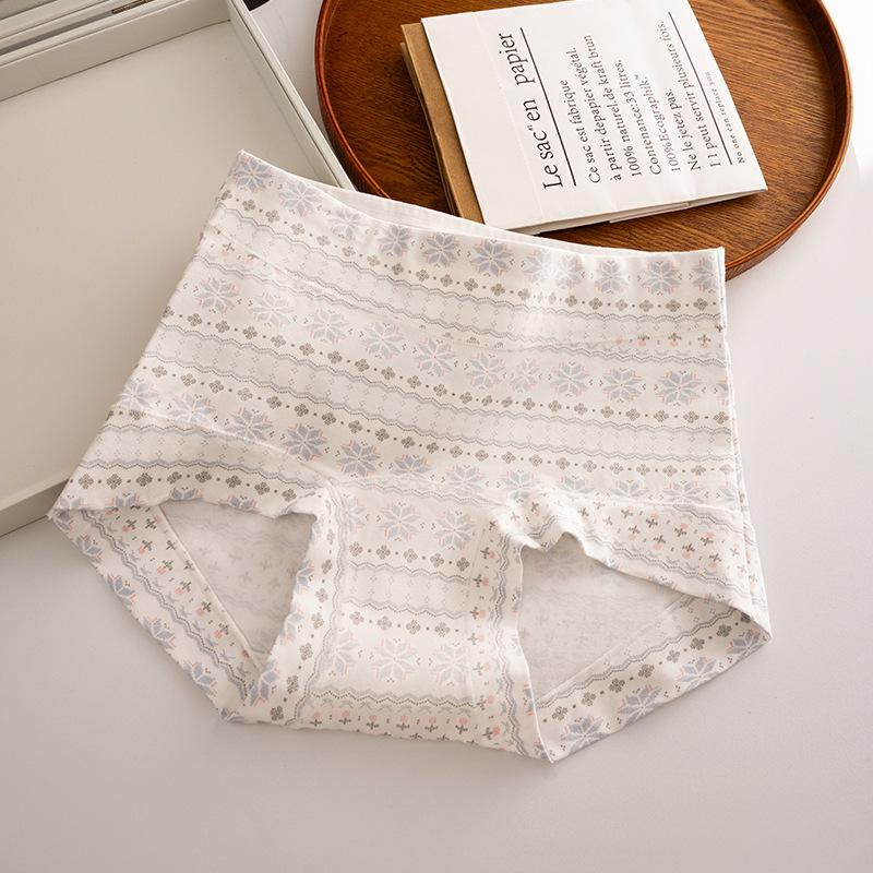 Ladies Autumn and Winter New Cotton Antibacterial Crotch Breathable Briefs