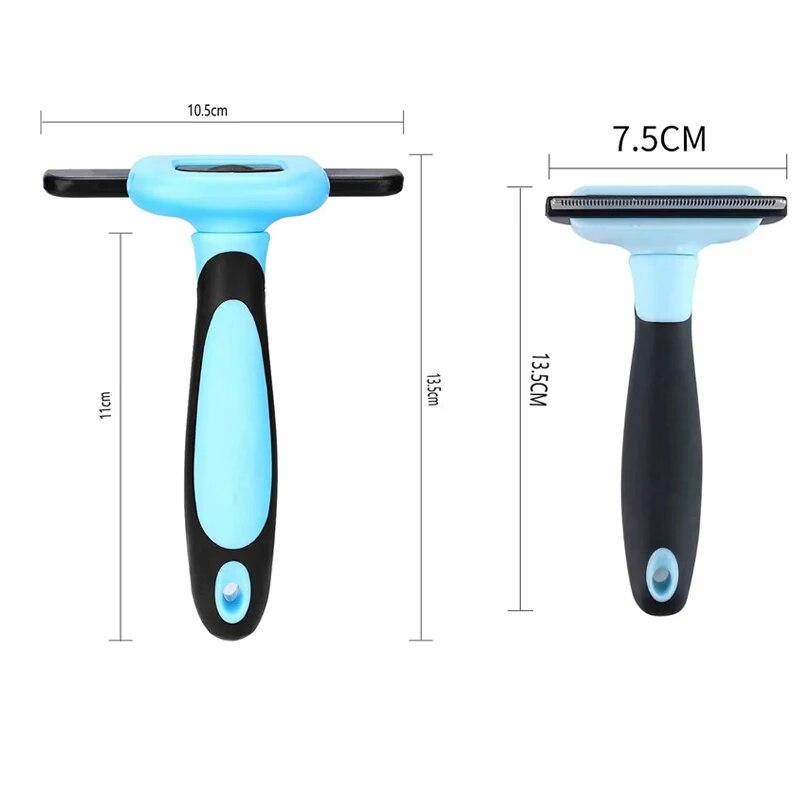 Detachable Dog Hair Removal Combs Pet Grooming Brush Dogs Cats Hair Shedding Massage Brush Dog Float Hair Remover Cleaning Tools