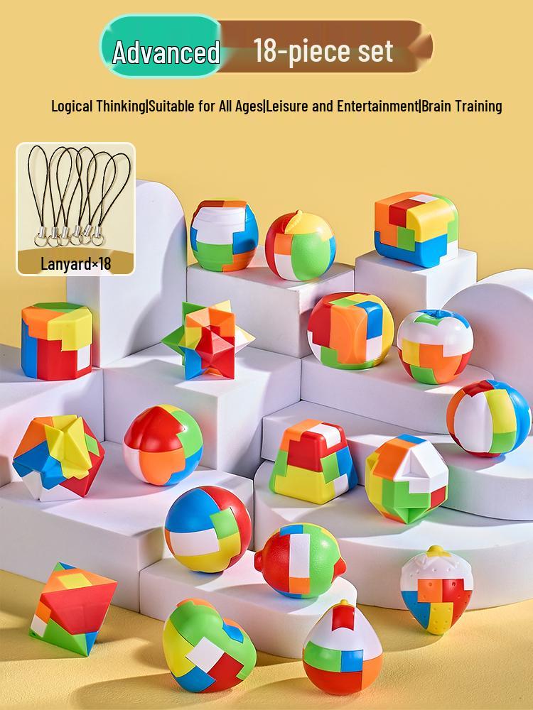 Luban Kongming Lock Set: Educational Puzzle Blocks for Kids Ages 8-12