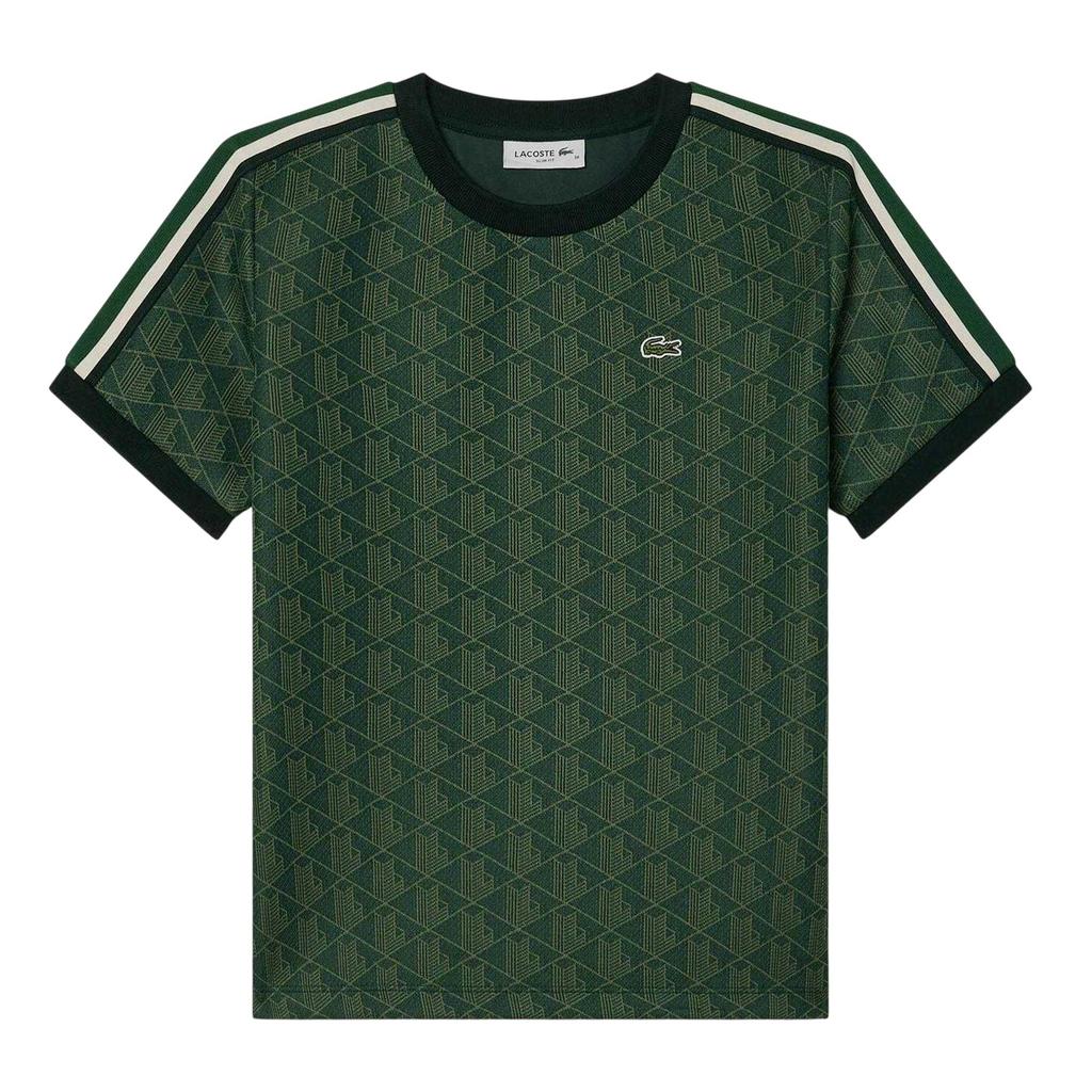 Lacoste Camiseta Justa Jacquard com Monograma Feminina