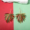 Leaf-Shaped Christmas Ear Hooks - Trendy, Versatile Fashion Design