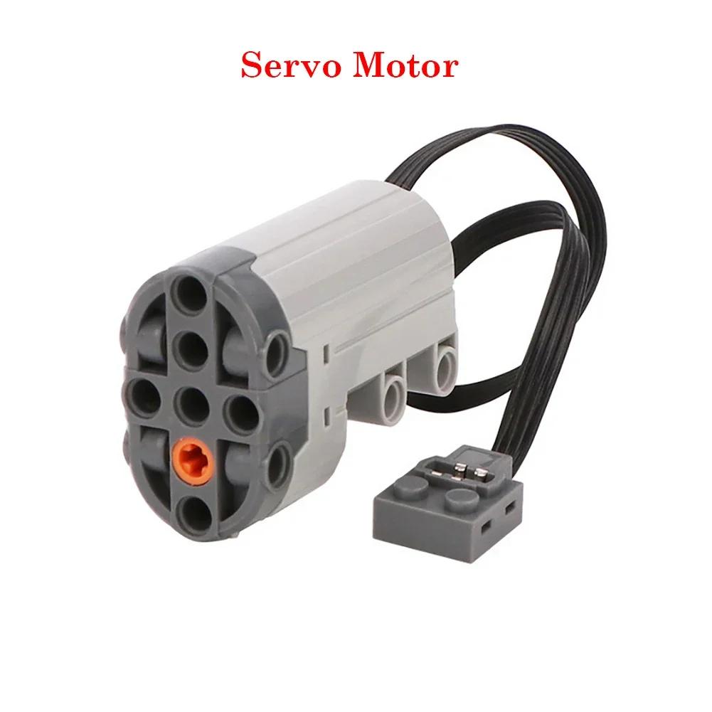 Technisches MOC Power Functions Servo Teile Zug Buggy M Motor 8883 Modifizierte IR Fernbedienung Power Gruppe Sets Lithium Batteriebox 9686
