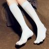 Women's Silk Stockings With Fingers Solid Calf Socks Ultra-thin Oil Five Toe Socks