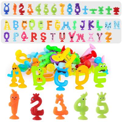 Números Letras Brinquedos de Ventosa Para Crianças, Brinquedos Sensoriais de Ventosa, Brinquedos de Banho Para Bebês, Brinquedos Educacionais Para Meninos e Meninas