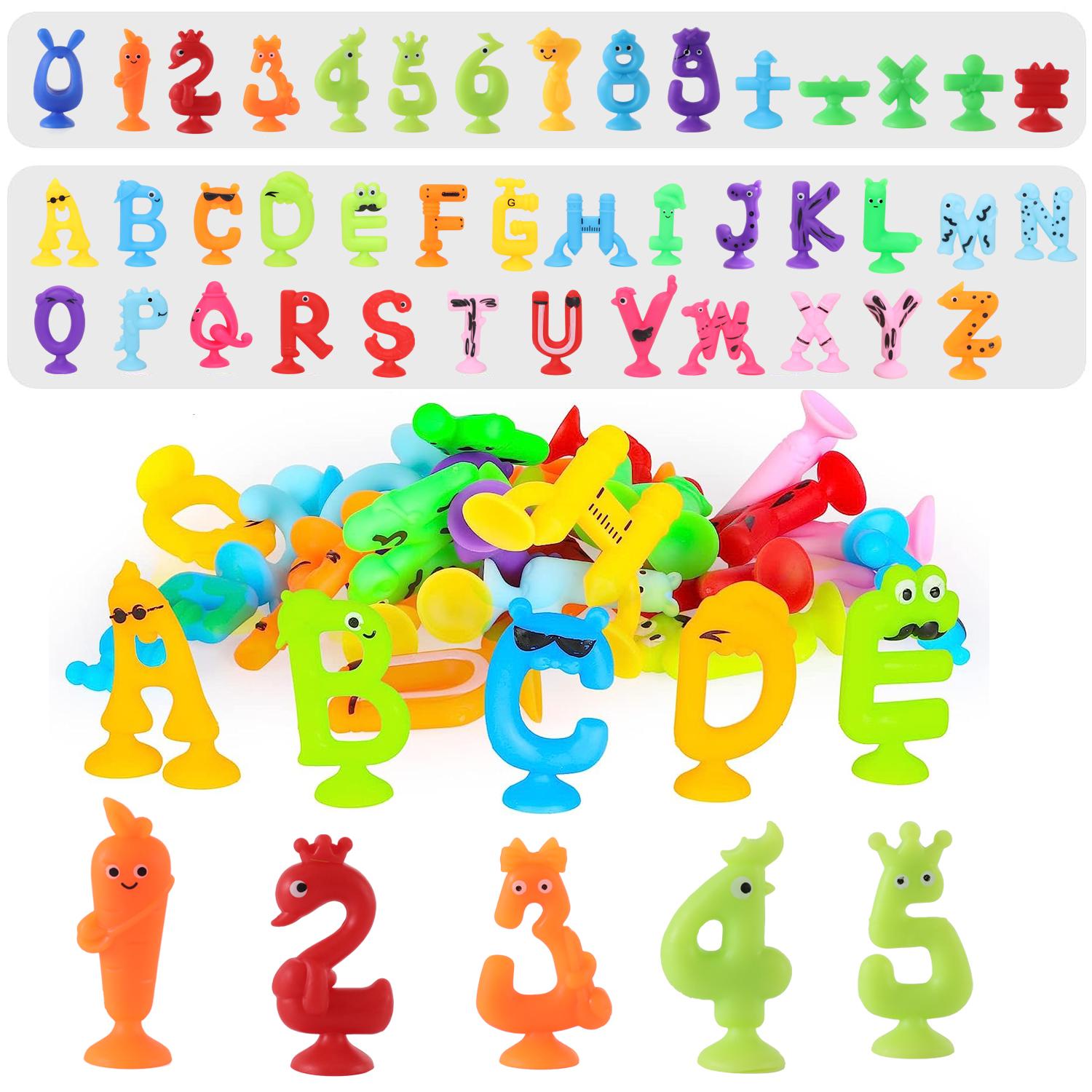Interesting Toys Boys Numbers Letters Suction Cup Toys For Kids, Sensory Sucker Toys, Bath Toys For Toddlers, Educational Toys For And Girls