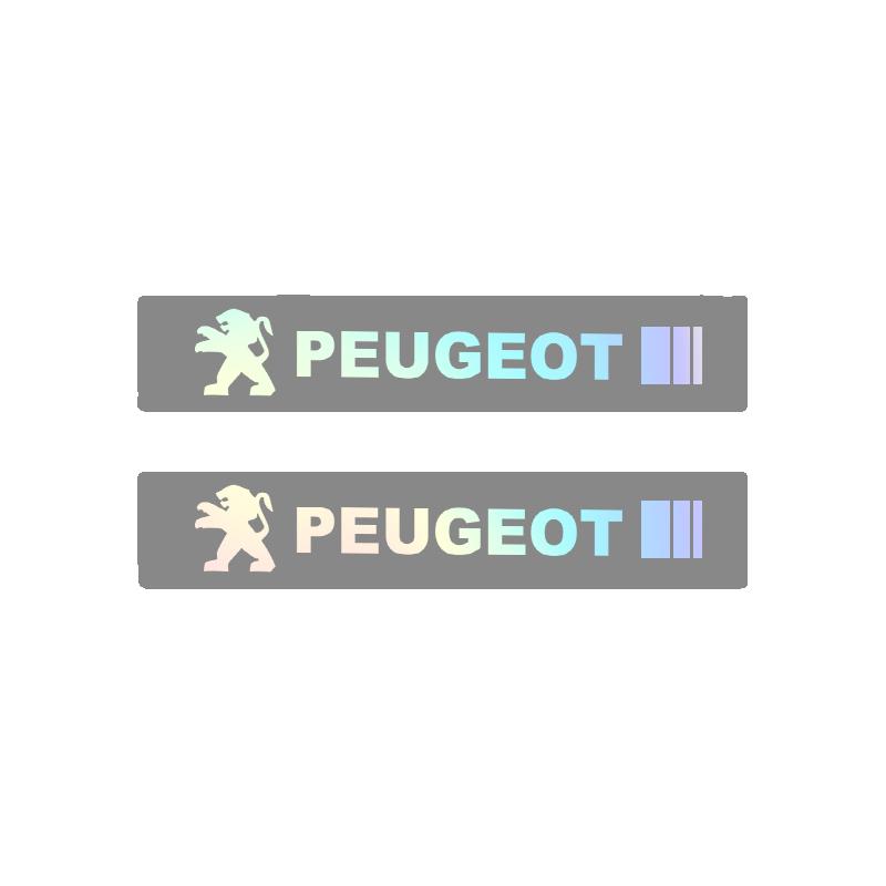 2Pcs Auto Windshield Wiper Laser Sticker Car Styling Decal for Peugeot 208 308 408 508 2008 3008 4008 5008J