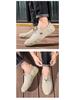 Cross-Border Octopus Plus Size Men's Genuine Leather Low-Top Casual Bean Shoes