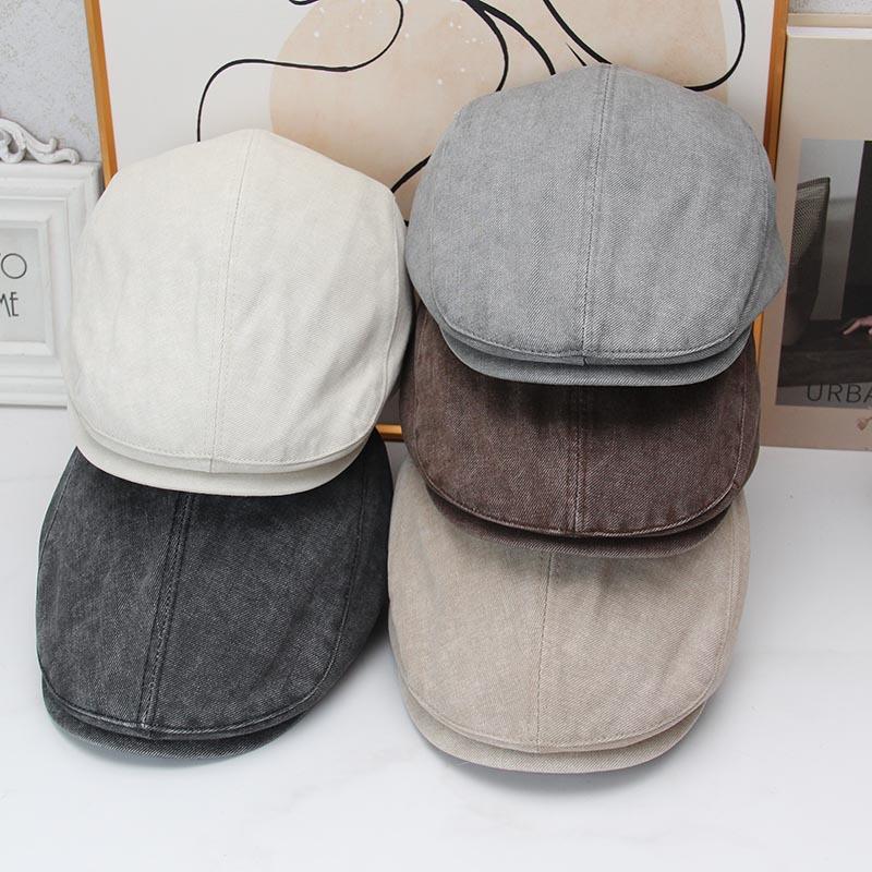 Tooling style old forward hat street versatile and thin painter newsboy hat men and women can wear caps in autumn and winter