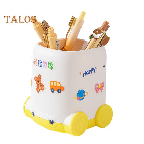 Portalápices de Escritorio Forma de Vehículo de Dibujos Animados Organizador de Lápices Multifuncional de Escritorio para Hogar Escuela Oficina
