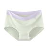 Modal 10A Antibacterial Seamless Mid-Waist Women's Panties - Extra Long Crotch, Breathable, Soft, Skin-Friendly Triangle Design for Summer.