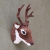 Cute Christmas Deer Head Refrigerator Magnet: Creative Mini Animal Decoration