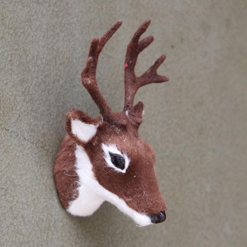 Cute Christmas Deer Head Refrigerator Magnet: Creative Mini Animal Decoration