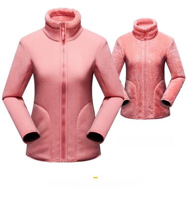 Cardigan Unissex de Lã Quente: Jaqueta de Lã Polar Dupla Face para Uso ao Ar Livre, Ideal para Outono e Inverno.