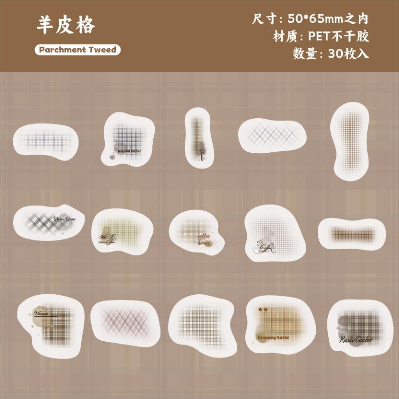 Creative Grid Sticker Pack Background Base Stickers For Journal Handmade Craft