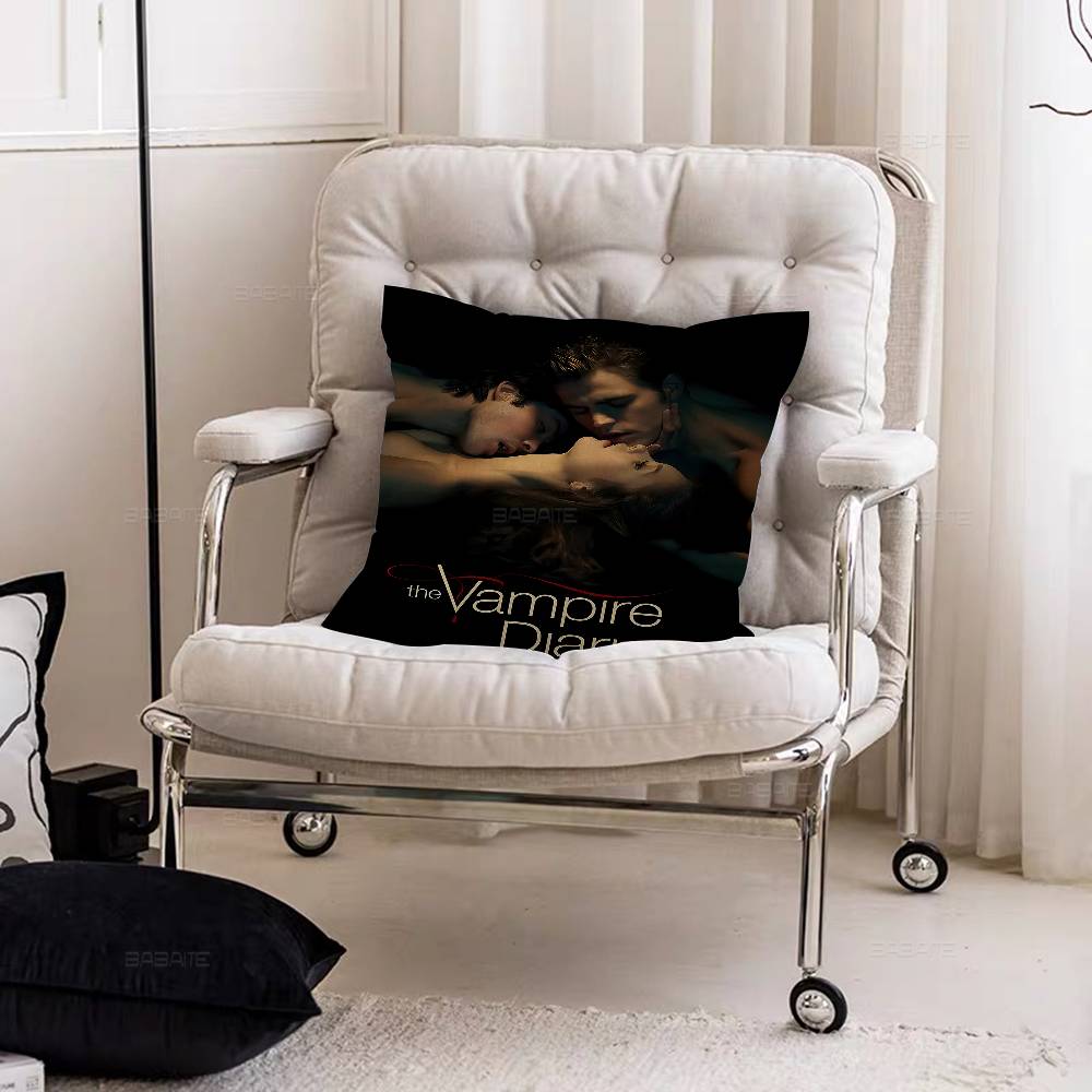 Movie The Vampire Diaries Cushion Cover Pillowcase Upholstery Sofa Throw Pillow Home Decor Pillowcas