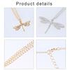 Elegant Zircon Dragonflies Pendant Necklace with Comfortable Fit Sturdy Alloy Charm Chain for Stylish Women Daily Use
