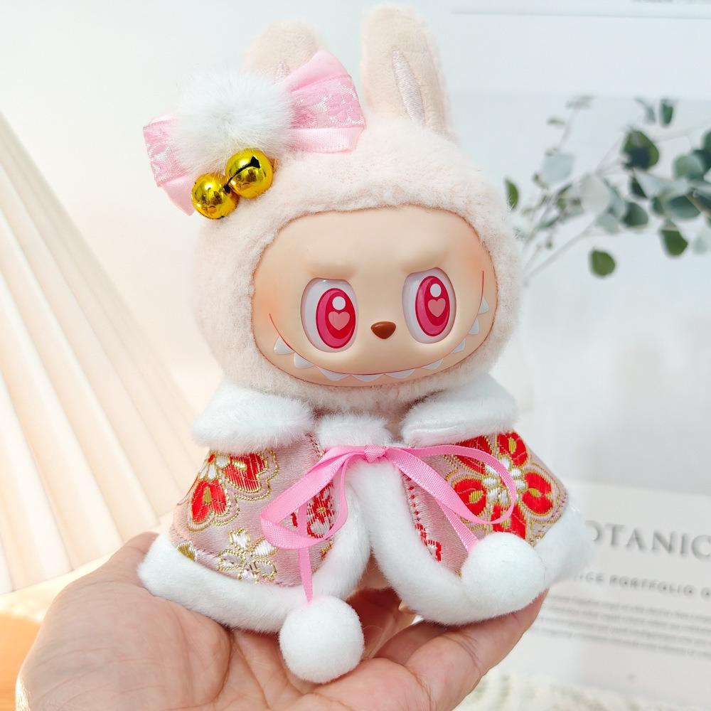 New Year 15cm Labubu Time Cloth Festive Plush Dolls Clothes Labubu Doll's Clothes  Kids Girls Toys