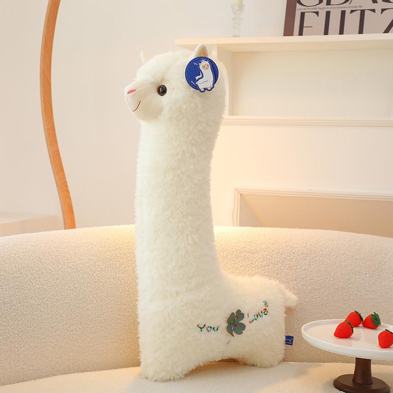 Alpaca Cute Stuffed Animal Pillow With Pp Cotton Filling For Nursery Decor