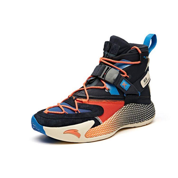 Anta KT5 Thompson 5 Disruptive Burning Basketball Shoes Men Basketball Shoes Black White Orange 11941102-4