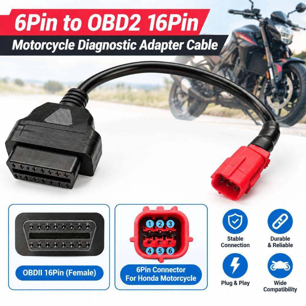 Diagnostic Tool Compatible OBD2 Connector Cable Motorcycle Diagnostic Cable For Yamaha