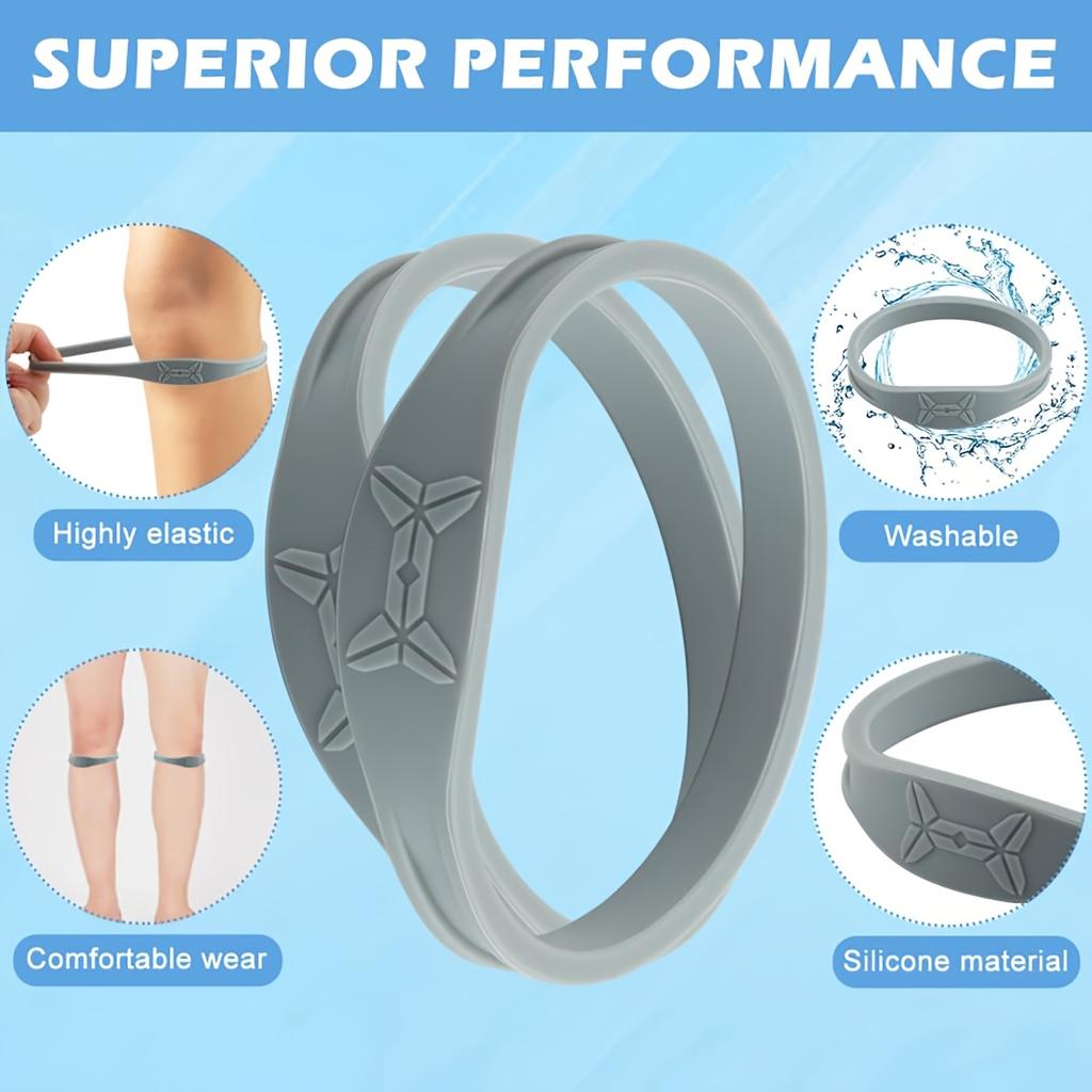 2PCS High Elasticity Compression Knee Pad Patella Strap, Suitable for Sports Knee Pads with Shock Absorption and Stability