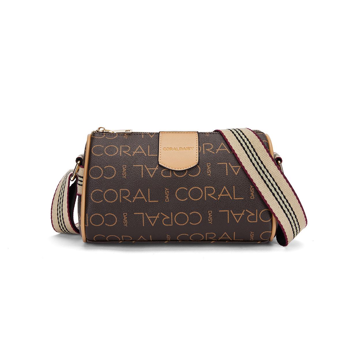 

New Small Square Bags Lady Shoulder Bags Fashion Retro Color Collision Print Shoulder Bags Korean Style Versatile Crossbody Bags