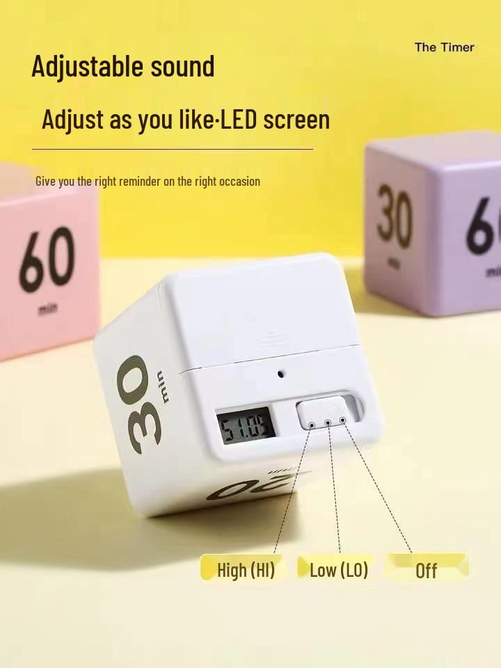 Student Cross-Border Gravity Sensor Timer Clock for Study Time Management