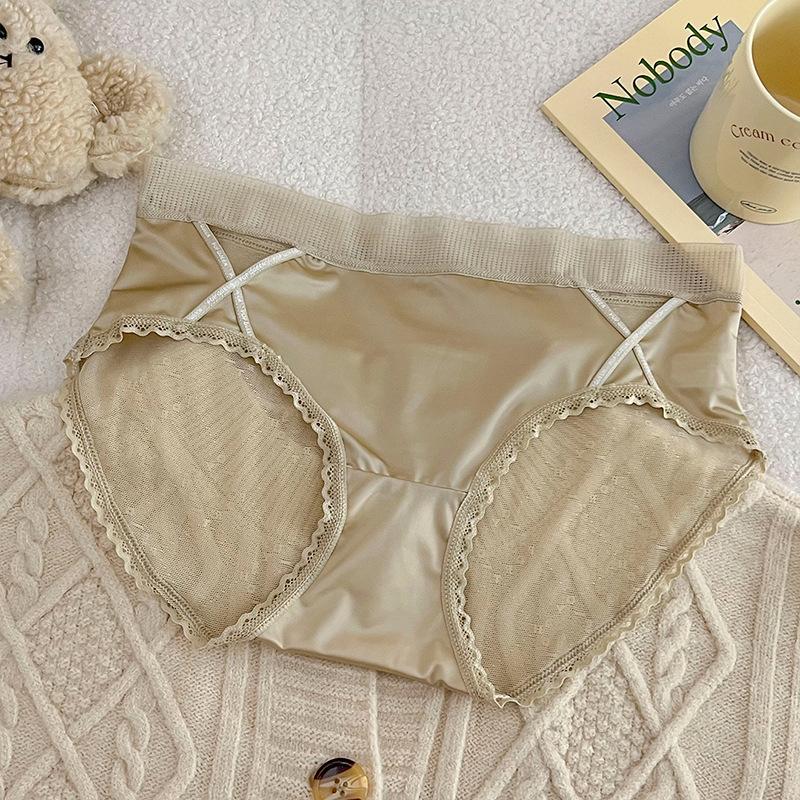 Koronkowa bielizna damska majtki oddychające cienkie przezroczyste seksowne modne majtki dziewczęce