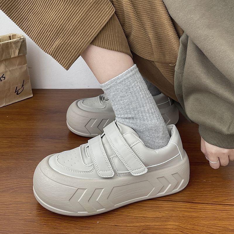 Thick-soled Velcro casual sneakers children's spring and summer 2026 new breadboard shoes