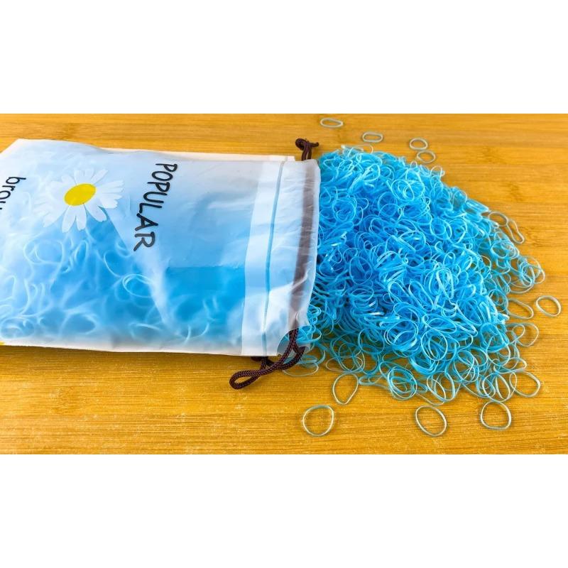 2000pcs/lot Children Transparent Hair Rubber Bands for Bracelets Baby Elastic Small Hair Tie Gum Kids Hair Beads Hair Accessorie