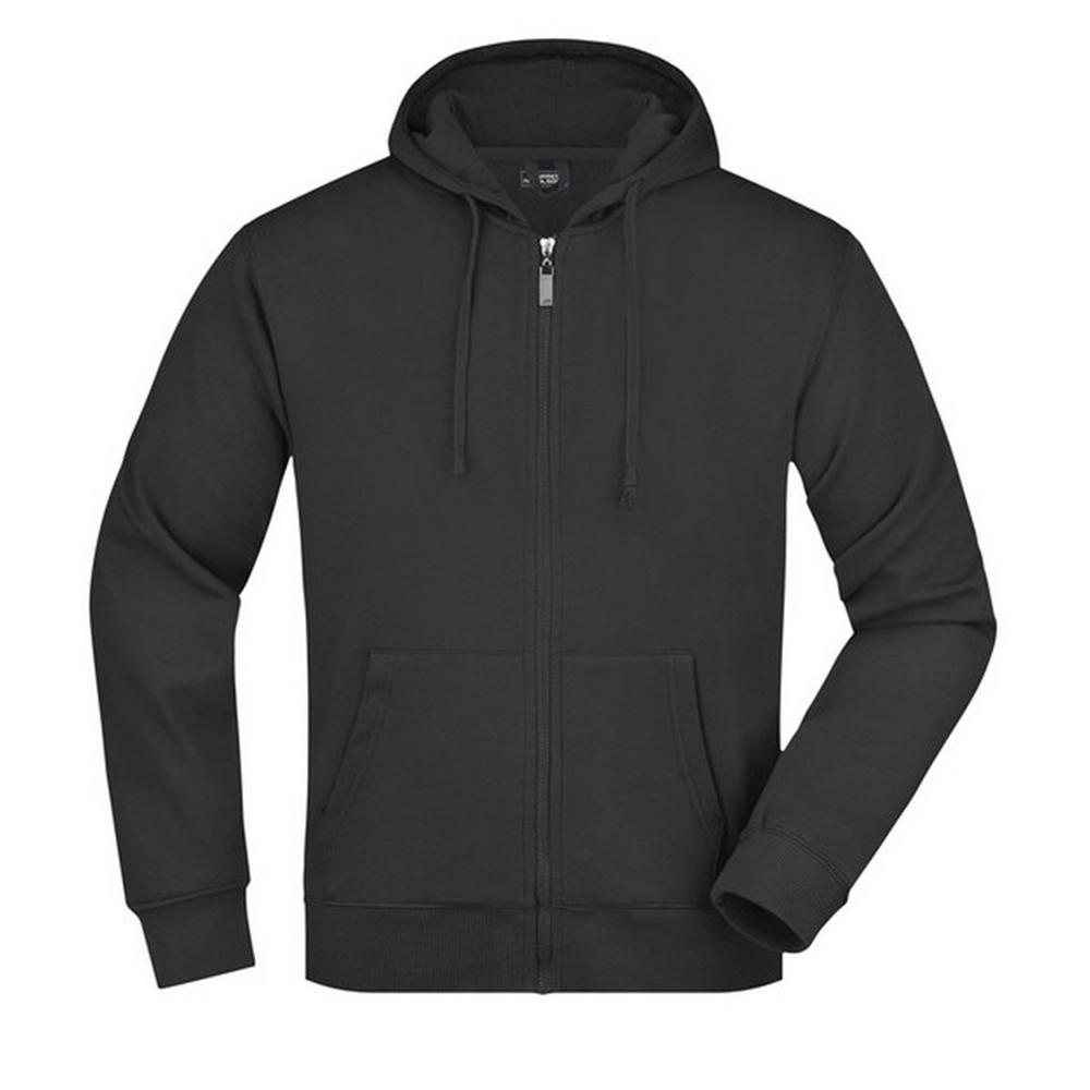 James and Nicholson Mens Full Zip Hoodie