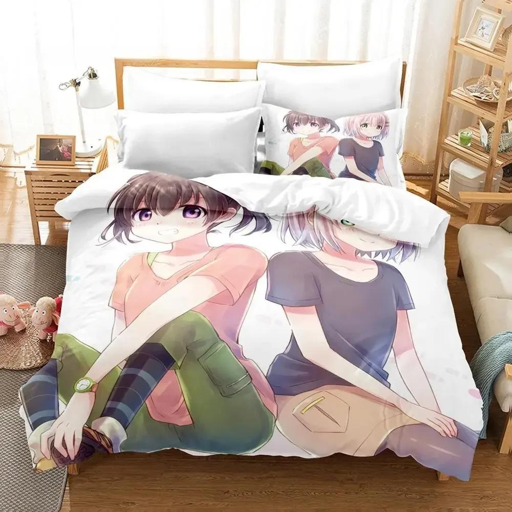 Lightweight Stylish Yama No Susume Size Bed Adult Kid Bedroom Sets 3D Print Single Twin Full Queen King Quilt
