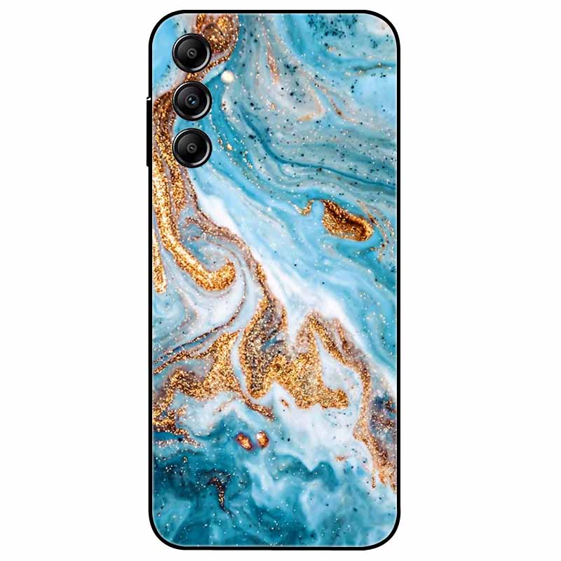 Hülle Für Samsung Galaxy A54 5G A34 A24 S23 Hülle Blume Marmor TPU Weiche Silikonhülle für GalaxyA54 A 34 Bemalte Handyhüllen