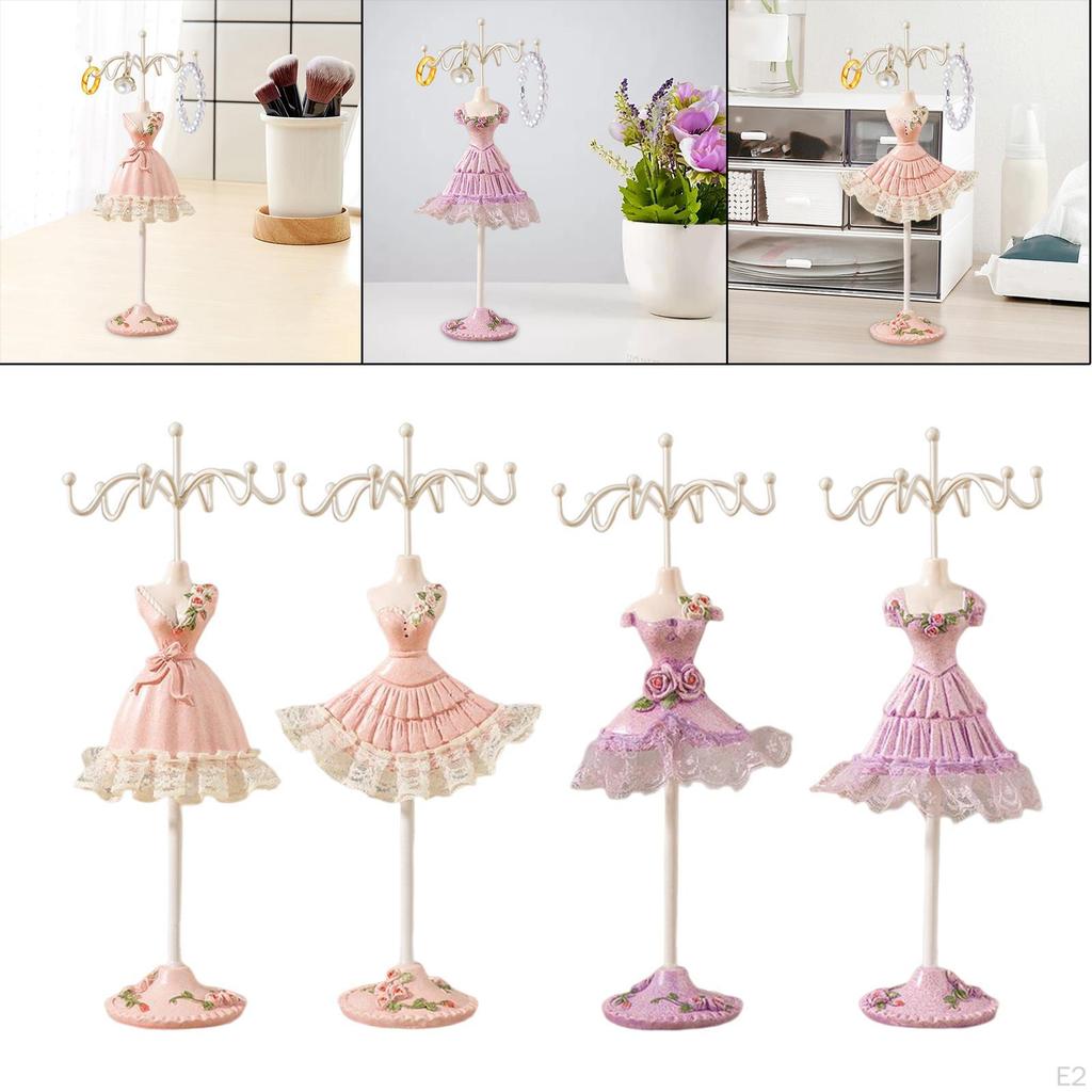 Display Stand Necklace Jewelry Holder Earring Bracelet Rings Organizer