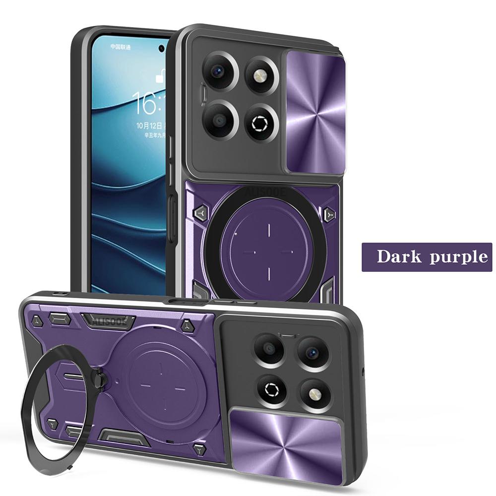 Armor Funda for Honor X6B 4G Case Slide Camera Lens Magnetic Ring Stand Shockproof Cover for Honor X6B Shockproof Capa