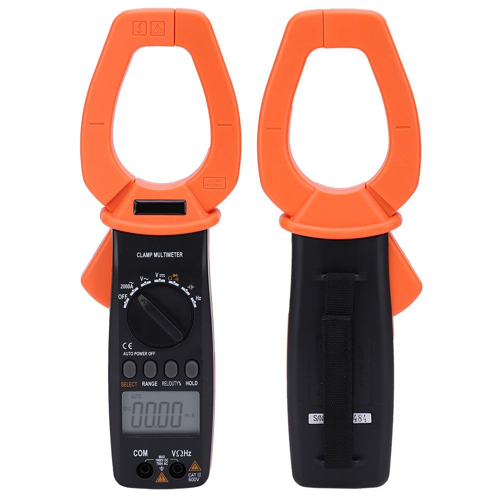 VC6052 Tragbares Hand-Digitalzangenmessgerät AC 2000A Amperemeter Multimeter mit LCD-Anzeige