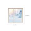 Winter window insulation kit, keeps out the cold and stays warm, adjustable clear film thickness (1 piece, white edge)